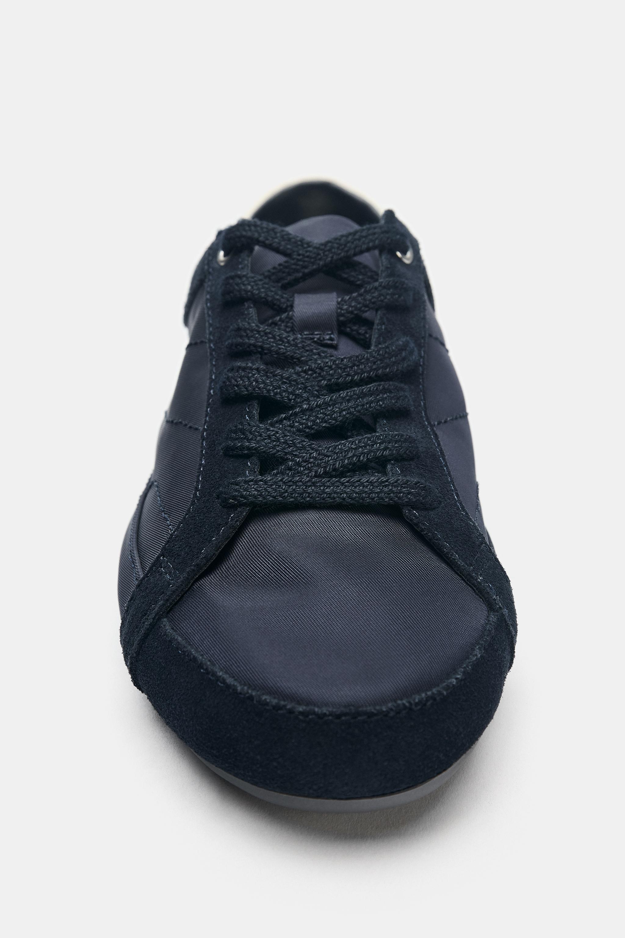 BLUCHER SNEAKERS WITH HEEL DETAIL